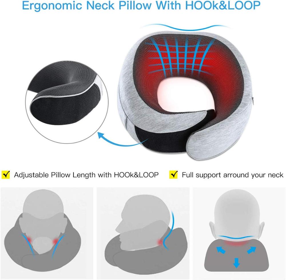 Travel neck pillow kit