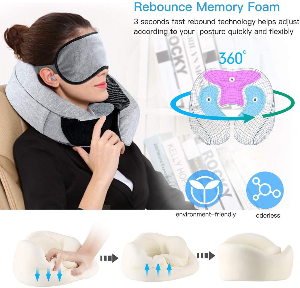 Travel neck pillow kit